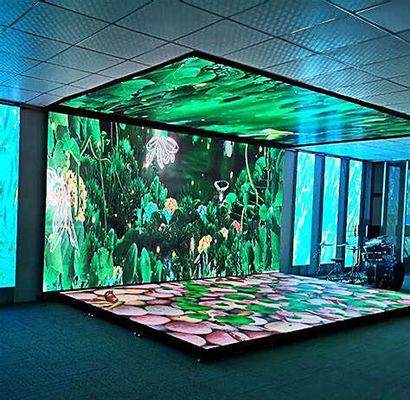 調節可能な色温と曲がったロック LEDディスプレイ 500*500mm/500*1000mm