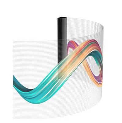 90%透明性 フルカラーLEDスクリーン 3840hz透明LED壁ディスプレイ