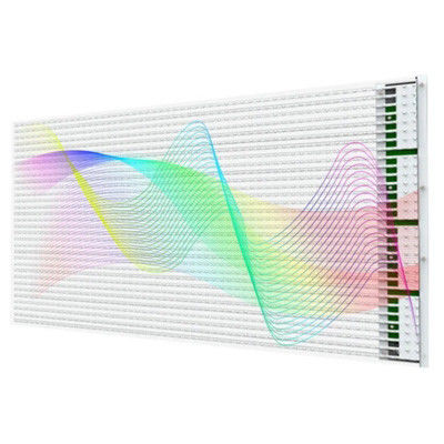 透明 90% 柔軟なLEDスクリーン グラス設置用の3840Hzリフレッシュレート